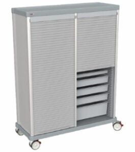 Lakeside Double Door Logistics Supply Cart Trs D Venture Medical