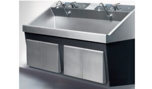 Steris Amsco Flexmatic Double Bay Scrub Sink, Venture Medical Requip