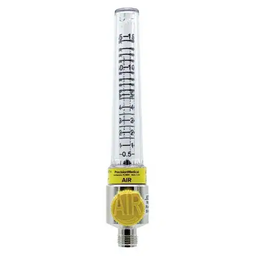 Precision Medical Air Chrome Flowmeter