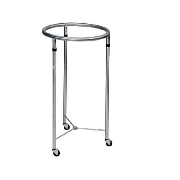 Blickman Chrome 18" Round Hamper w/Casters | 2018