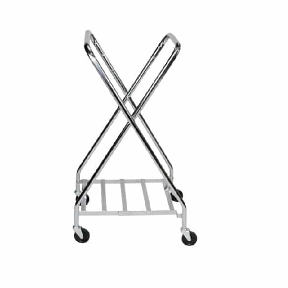 Blickman Chrome Folding Adjustable Hamper w/Casters | 2230
