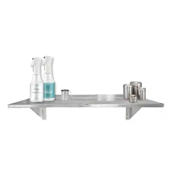 Blickman Stainless Steel 34"L Wall Shelf | WS3612 - Image 2