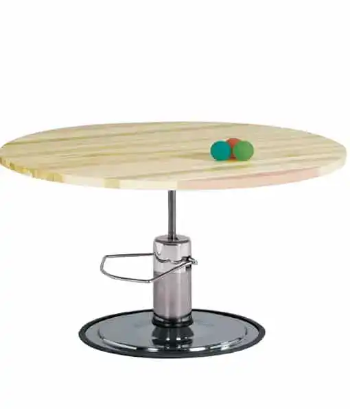 Clinton Hardwood, Round Top, Hydraulic Table | 7429SM