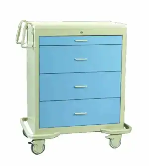 MPD Standard Wide Aluminum Punch-Card Medication Cart | WKT-430A - Image 2