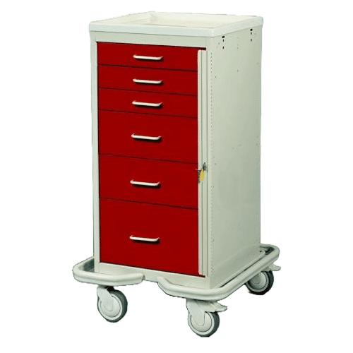 MPD Mini Tower 6 Drawer Cart with Break-Away Lock | MCT-630 - Image 2