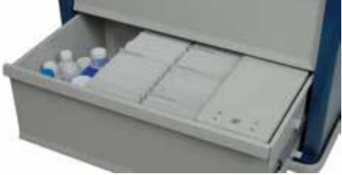 Harloff Punch Card Medication Cart | SL550PC - Image 2
