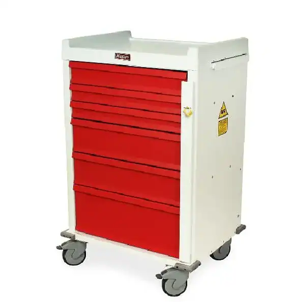 Harloff MR-Conditional 6 Drawer ER Cart, Standard Pkg. w/Breakaway Lock | MR6B