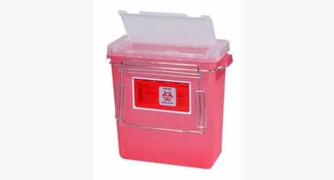 Harloff Bemis® Sharps Container w/Bracket Cart Accessory | SHARPSDM