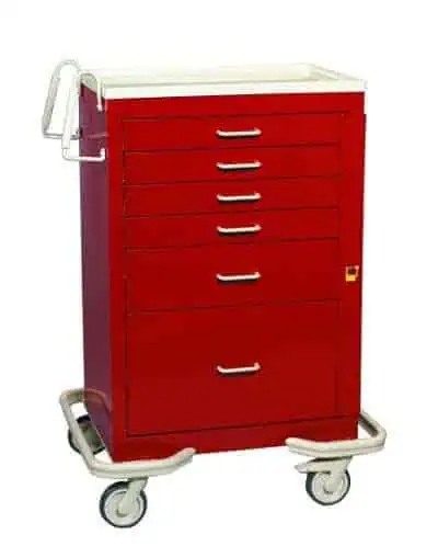 MPD Standard 6 Drawer Emergency Cart | MBS-630