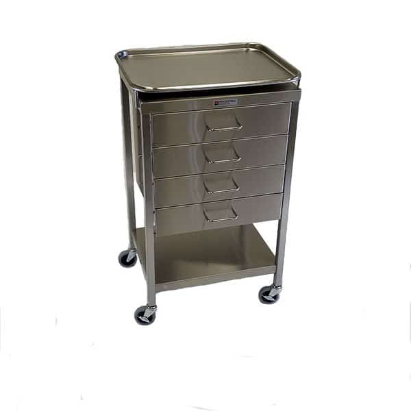 MCM Stainless Steel Anesthesia Cart with Removable Tray | MCM 523-T - Image 2