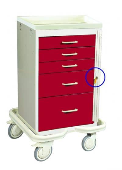 MPD Mini 5 Drawer Emergency Cart w/Breakaway Lock | MCC-524 - Image 2