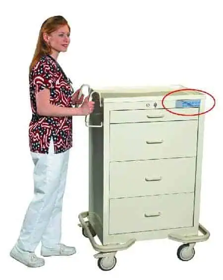 MPD Standard 4 Drawer Anesthesia Cart w/ Electronic Lock | MET-430