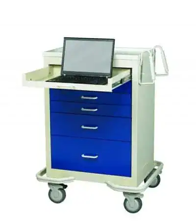 MPD Standard 6 Drawer Computer Cart w/Key Lock | MKT-627C - Image 2