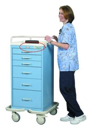 MPD Mini Tower 6 Drawer Cart with Electronic Lock | MLS-630 - Image 2
