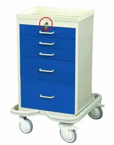 MPD Mini Tower 5 Drawer Cart w/ Key Lock | MAT-524