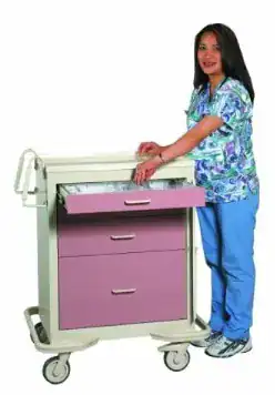 MPD Standard 4 Drawer Emergency Crash Cart | MBT-424
