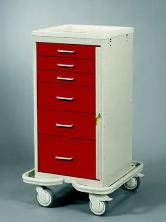 MPD Mini Tower 6 Drawer Cart with Break-Away Lock | MCT-630
