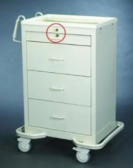 MPD Standard 4 Drawer Medication Cart | MKS-430TL