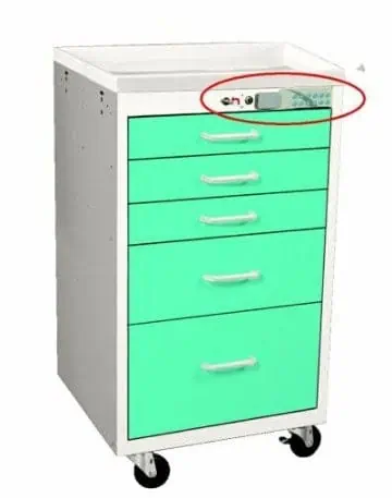MPD Mini 5 Drawer Anesthesia Cart w/ Proximity Reader | MMX-524