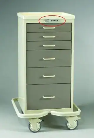 MPD Mini Tower 6 Drawer Cart w/ Push Button Lock | MPT-630A