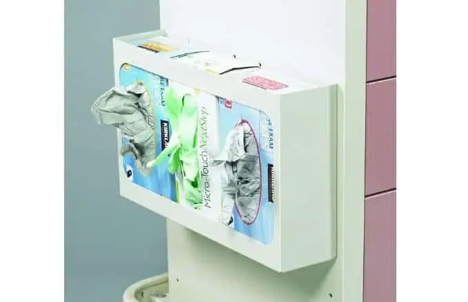MPD Triple Glove Box Holder Cart Accessory | TGB-3