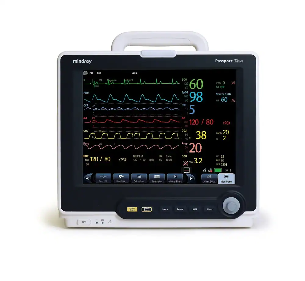 Mindray Passport 12m Patient Monitor w/ Co2 - Refurbished, Venture Medical Requip.