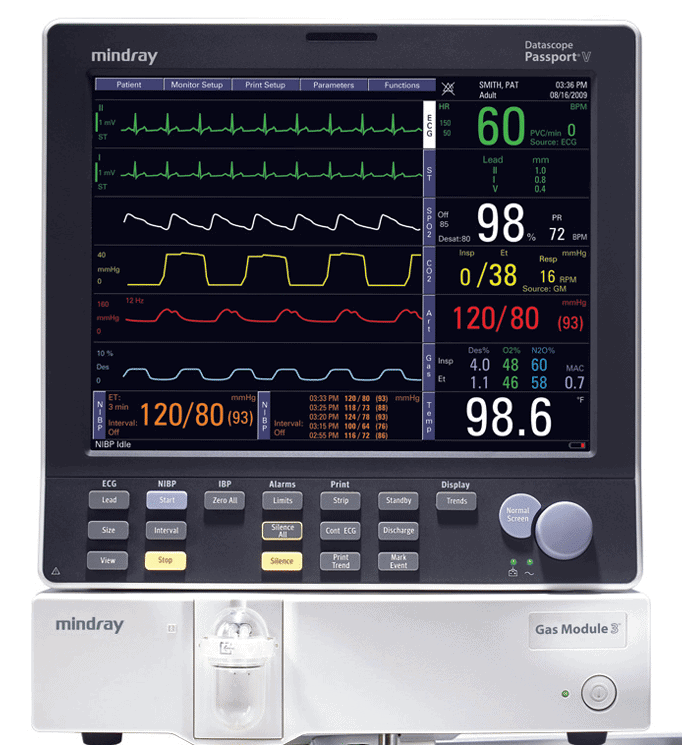 Mindray Datascope Passport V Anesthesia Monitor - Refurbished - Image 2