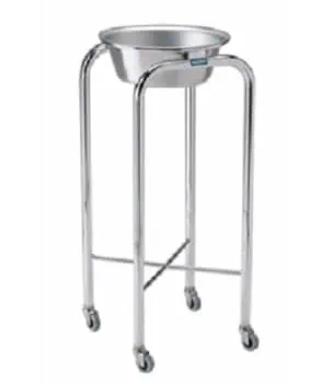 Pedigo Chrome Basin Stand w/Single Stainless Steel Basin | P-78