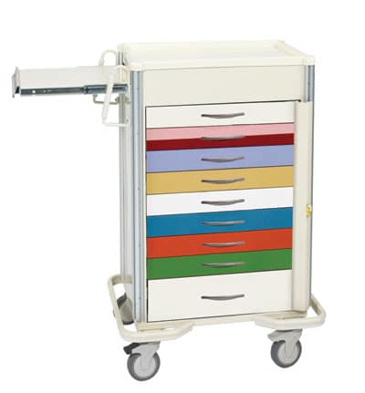 MPD Select 9 Drawer Aluminum Emergency Cart | SBS-930A - Image 2