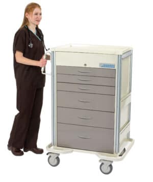 MPD Select 6 Drawer AL Anesthesia Cart w/Electronic Lock | SET-630A - Image 2