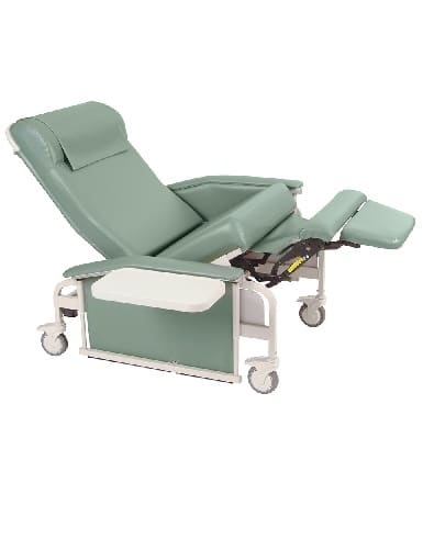Winco Drop Arm Medical / Recovery / Dialysis Care Cliner w/Steel Casters | 6571XL - Image 2