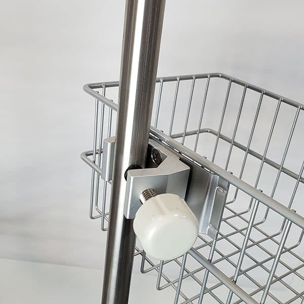 MCM Wire Basket I.V. Pole Accessory | MCM 217-L - Image 2
