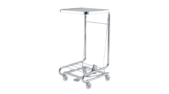 Intensa 1540 Chrome Square Tilt-Top Hamper main view, Venture Medical Requip.