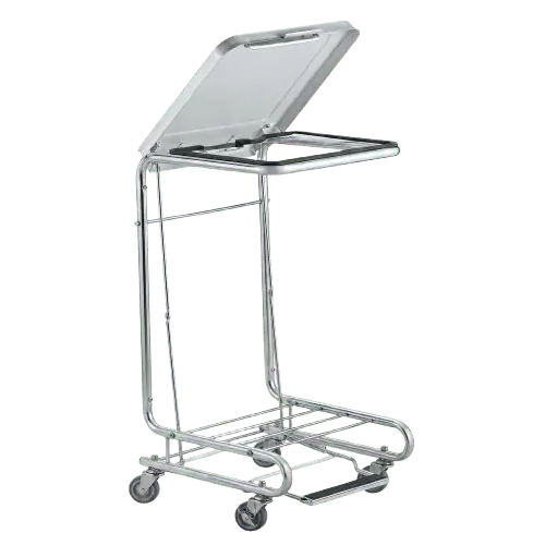Intensa 1540 Chrome Square Tilt-Top Hamper, Venture Medical Requip.