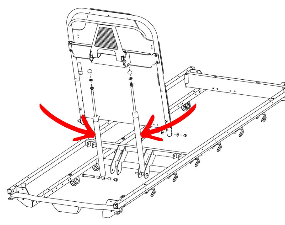 Stryker Stretcher Backrest Gas Spring | 1010-31-78 - New - Image 2