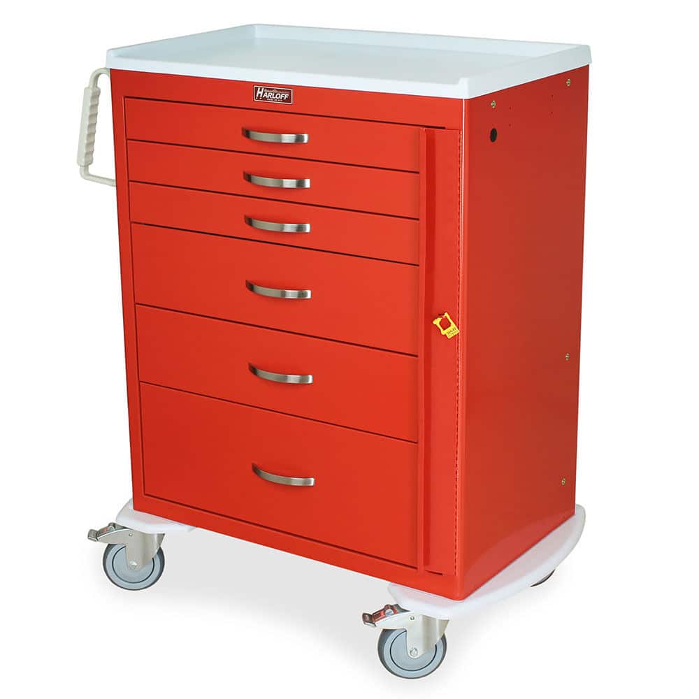 MPD Standard 5 Drawer Emergency Cart w/9" Panel | MBS-527P - Image 2