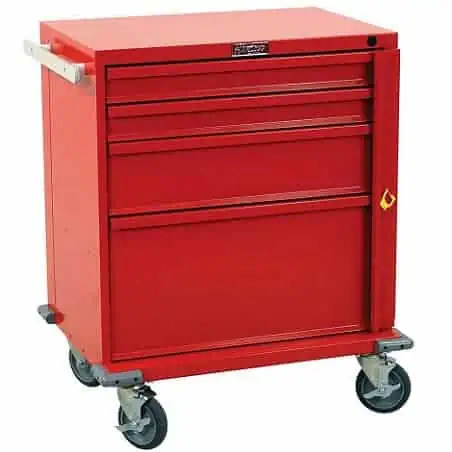 Harloff V-Series 4 Drawer ER Crash Cart w/Breakaway Lock | V24-4B