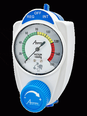 Amvex Pediatric Vacuum/Suction Regulator Cont/Inter Combo | VR-PIU2