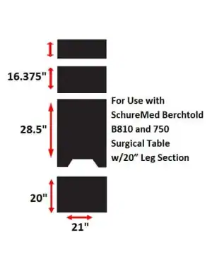 Berchtold Replacement Surgical Table Pads