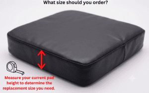 How to measure your Stryker eye stretcher headrest pad for correct replacement size, Venture Medical Requip.